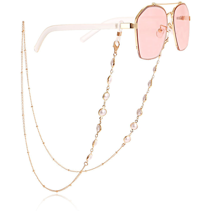 Stilvolle Sonnenbrille mit dekorativer Kette Karnz