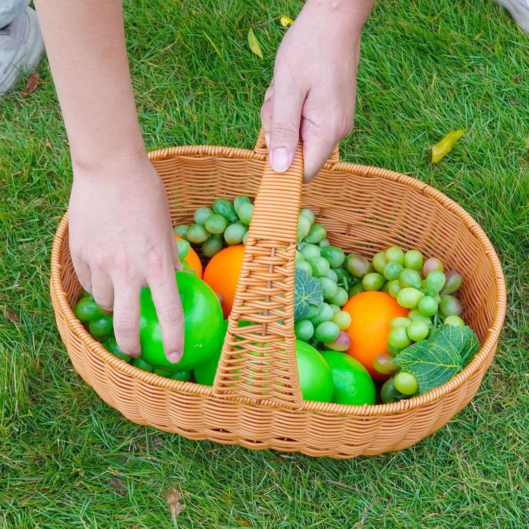 Großer Geflochtener Garten Picknickkorb Karnz