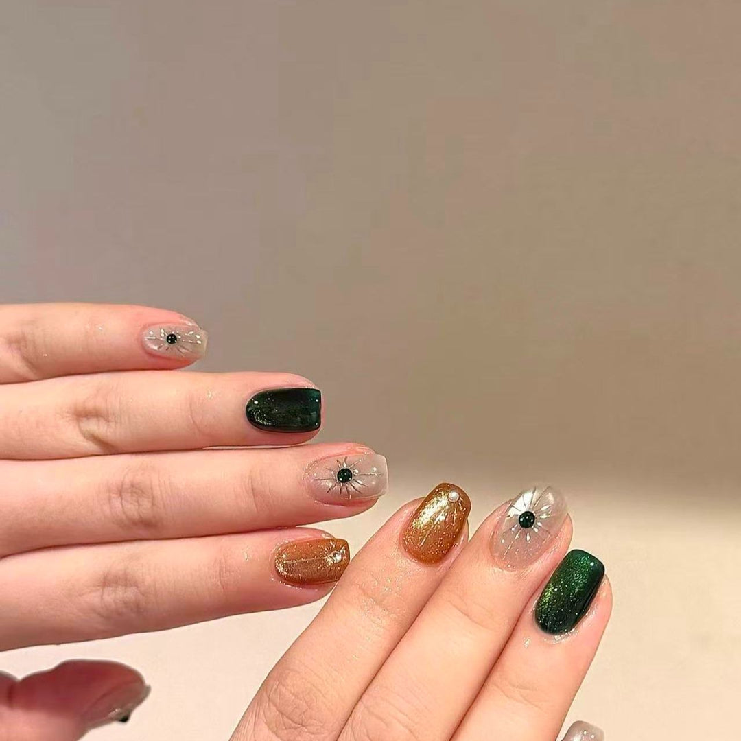 Künstlerisches saisonales Nageldesign-Set