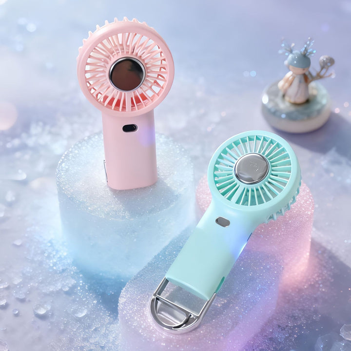 Damen Tragbarer Handventilator mit USB-Ladefunktion und ergonomischem Design Karnz