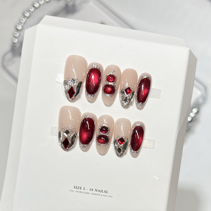 Dekoratives Glam Nagelset