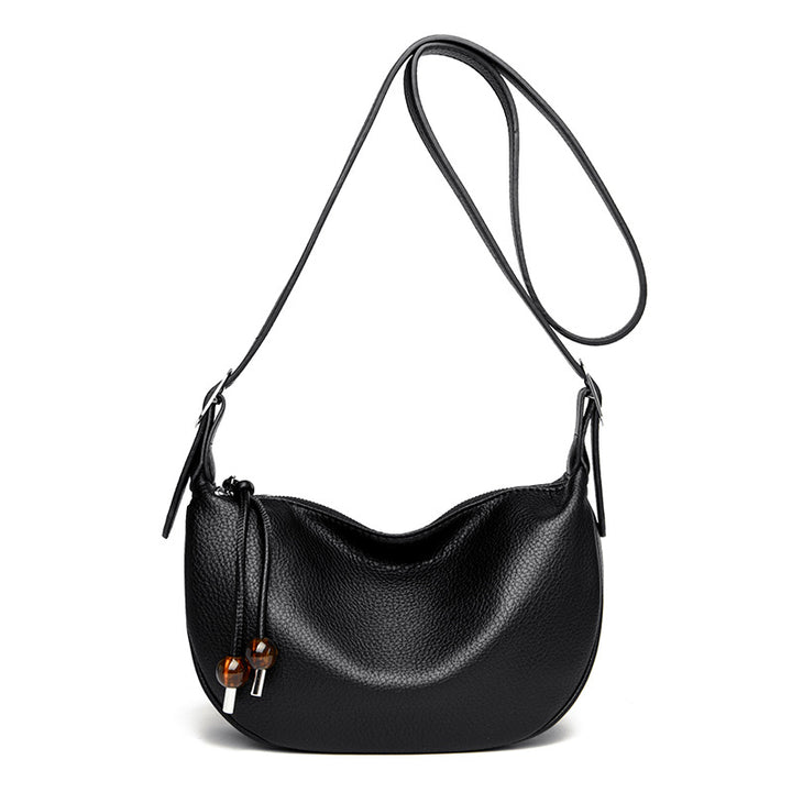 Lässige strukturierte Leder-Slingtasche Karnz