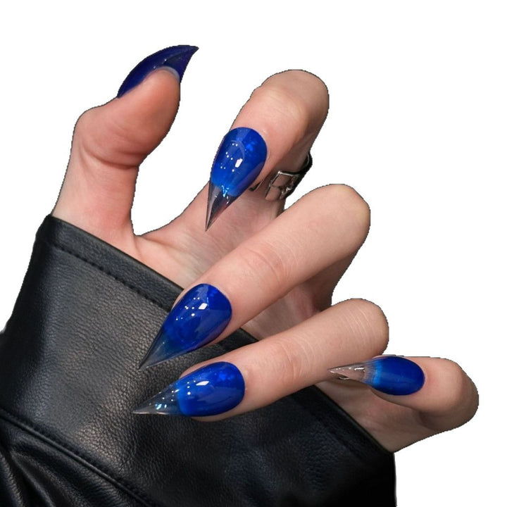 Elegantes Stiletto Press-On Nail-Set mit glänzendem Glanz