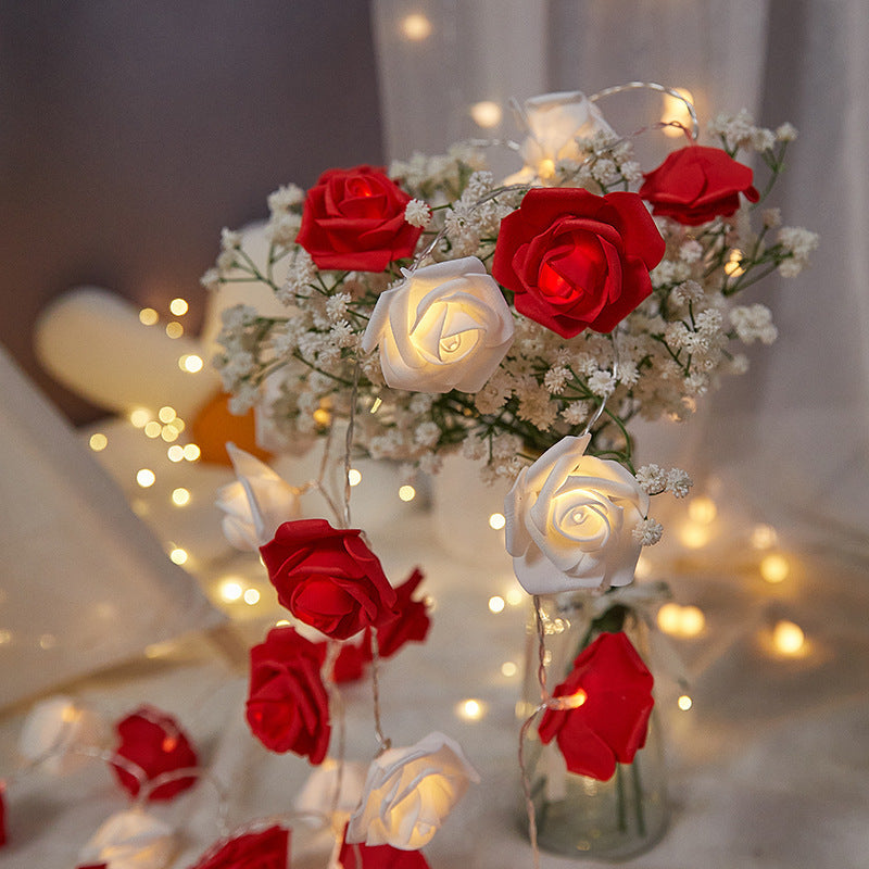 Dekorative LED Rosenlichterkette Karnz