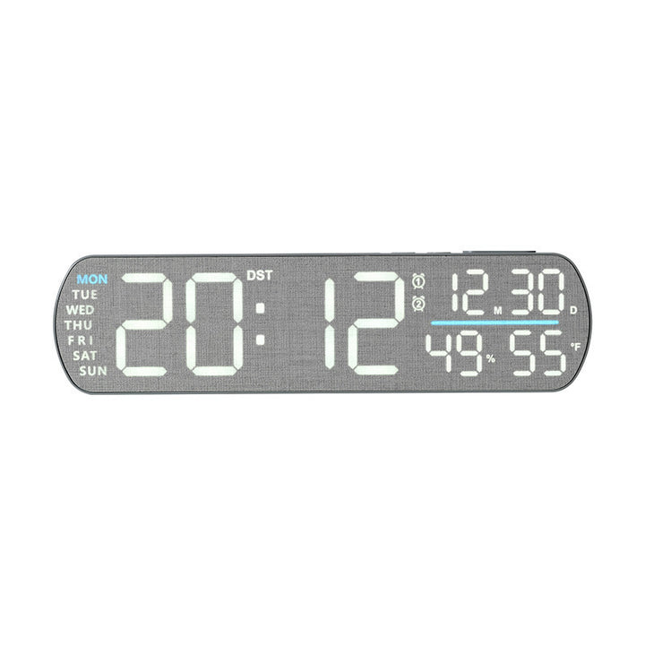 Digitaler Wecker mit Holzoptik und Temperaturanzeige Karnz