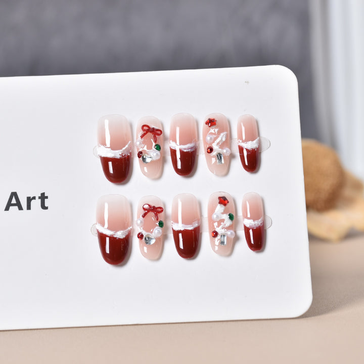 Urlaubs-Themen Press-On Nagelkunst Karnz