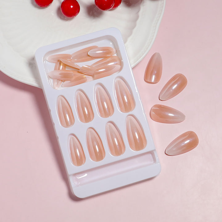 DIY Natürlicher Finish Press-On Nail Set Karnz 1787225130