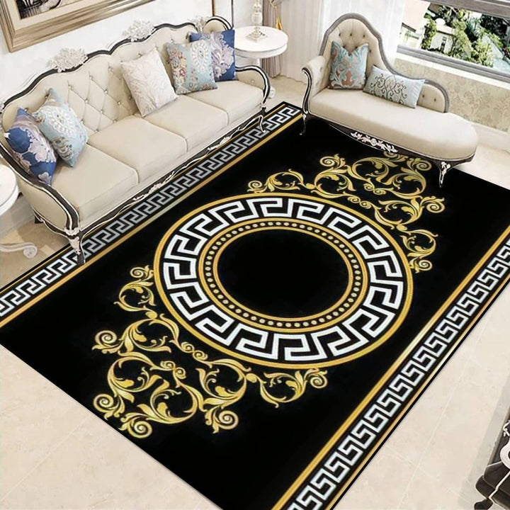 Luxuriöser marmor-inspirierter Teppich
