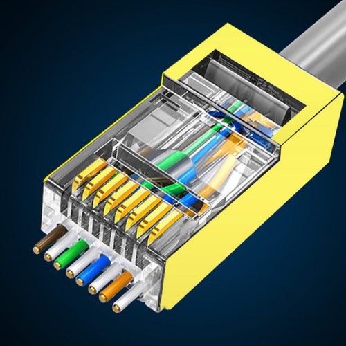 Hochgeschwindigkeits Ethernet-Kabel mit Vergoldeten Kontakten und Flexibler Ummantelung Karnz