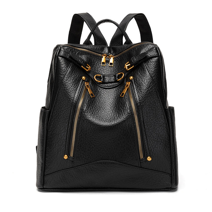 Vielseitiger multifunktionaler Leder-Rucksack