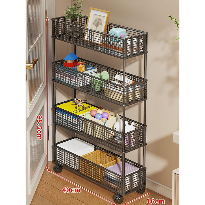 Slim Vertikaler Netzkorb Organizer Regalsystem für enge Räume