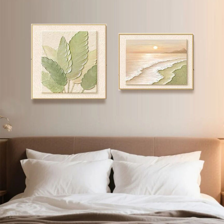 Elegante Blumenreiche Relief Wanddekoration