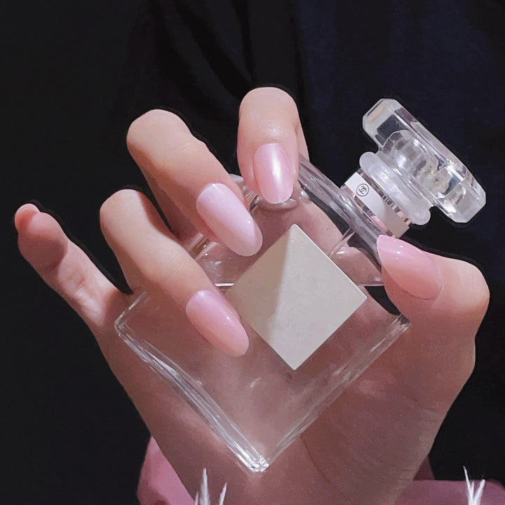 Glänzendes French Tip Press-On Nails Set