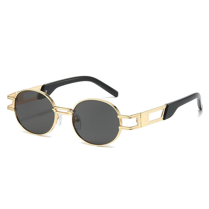 Moderne Minimalistische Runde Sonnenbrille Karnz