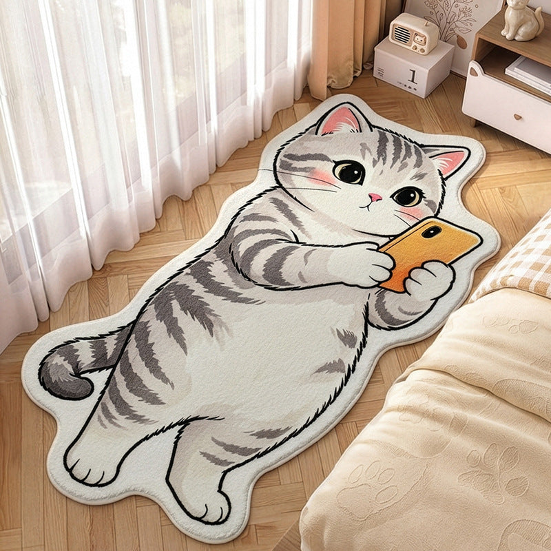 Katzen-Themen Plüsch-Teppich