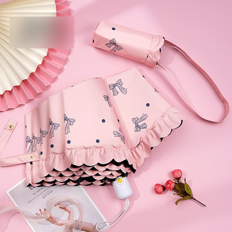Damen eleganter Kunstfellschirm Karnz