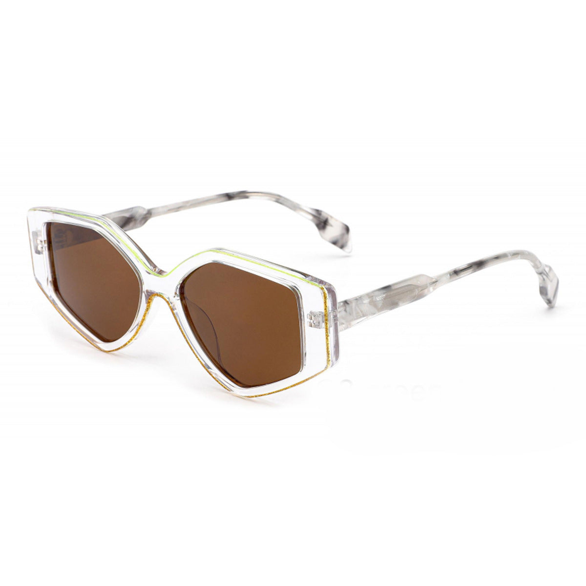 Damen modische Sonnenbrille mit einzigartigem geschnittenem Design und UV-Schutz Karnz