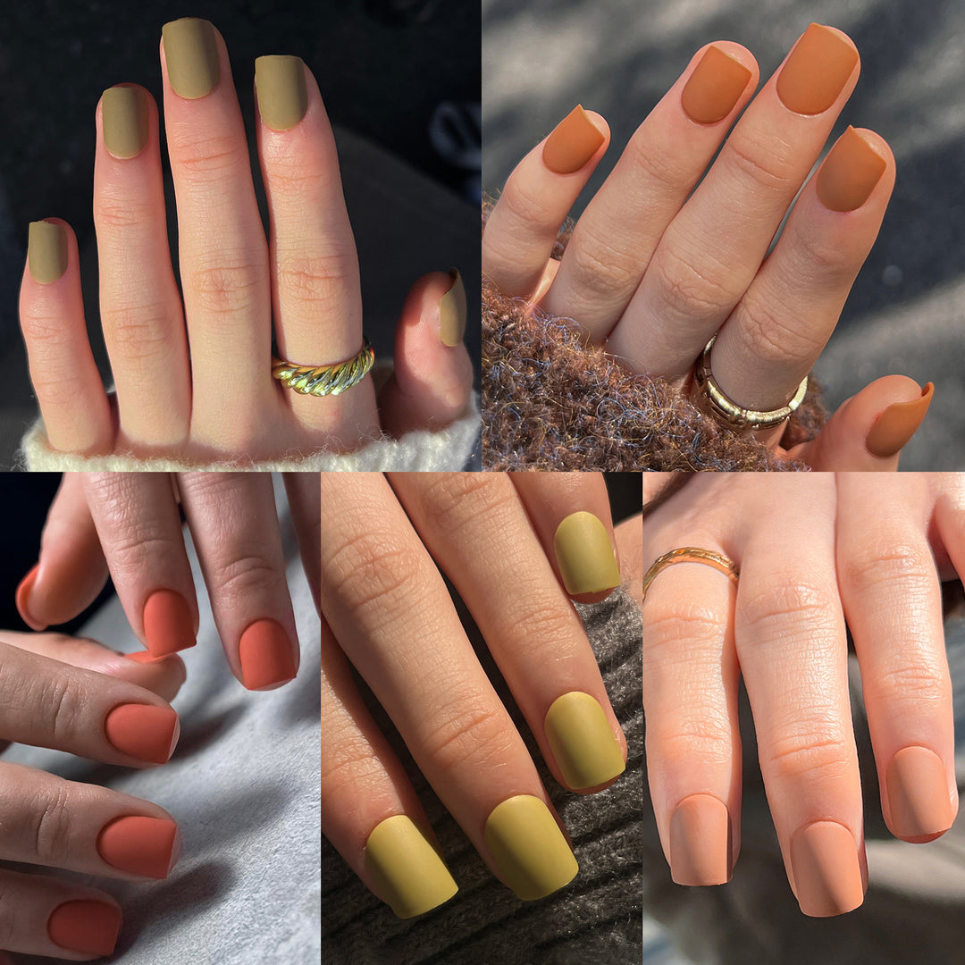 Künstliche Nagelkunst mit mattem Finish Karnz