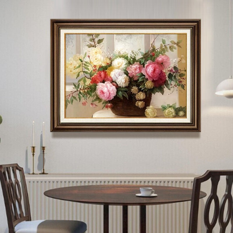 Vintage Blumenmuster Stillleben Kunstdruck