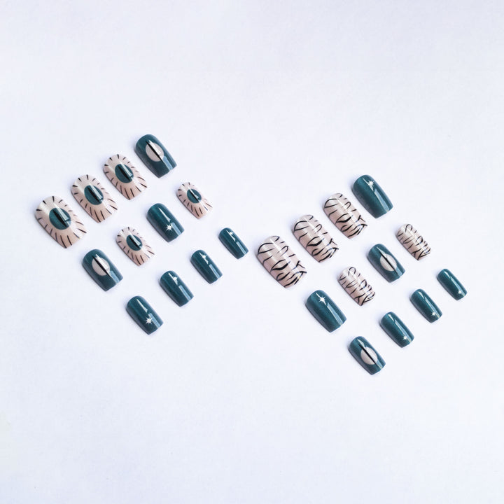 Künstlerisches Abstraktes Nagelkunstset