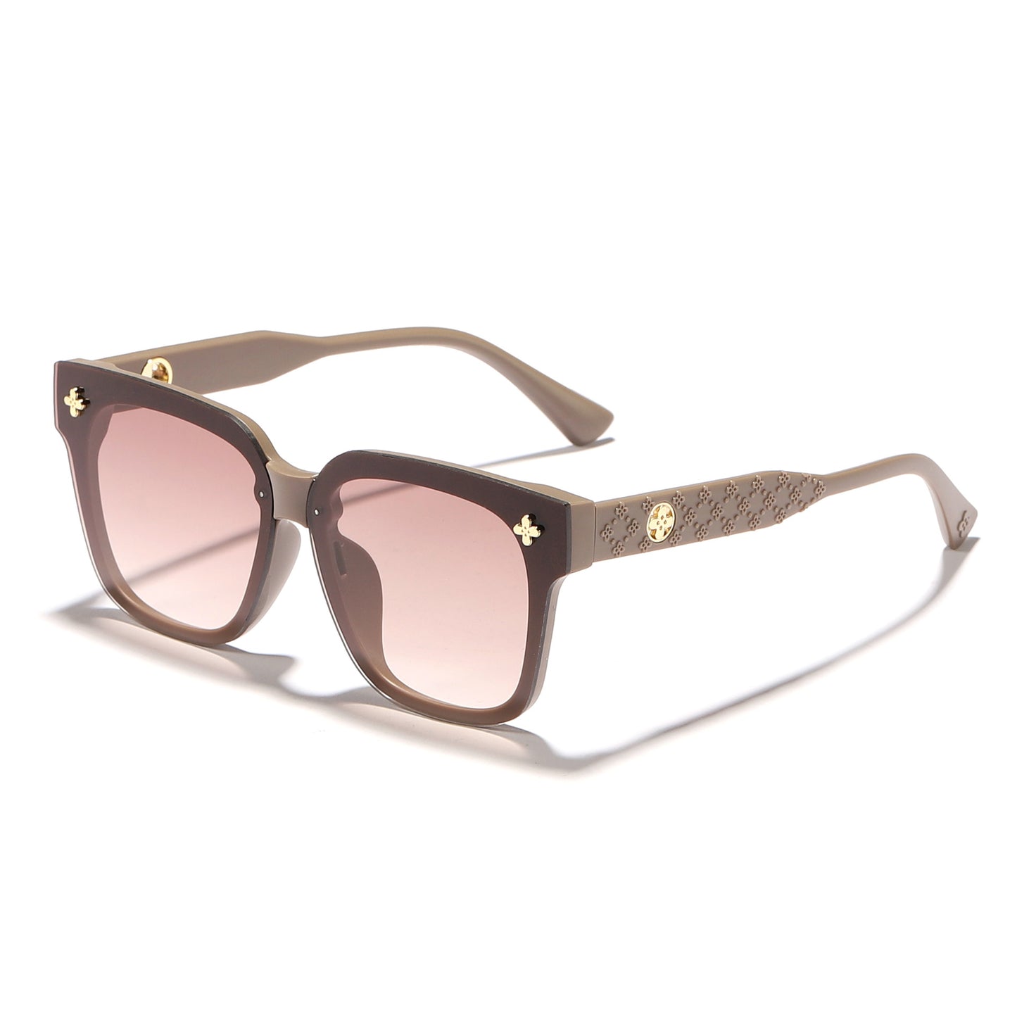 Damen modische Sonnenbrille mit extravagantem Rahmen und polarisierten Gläsern Karnz