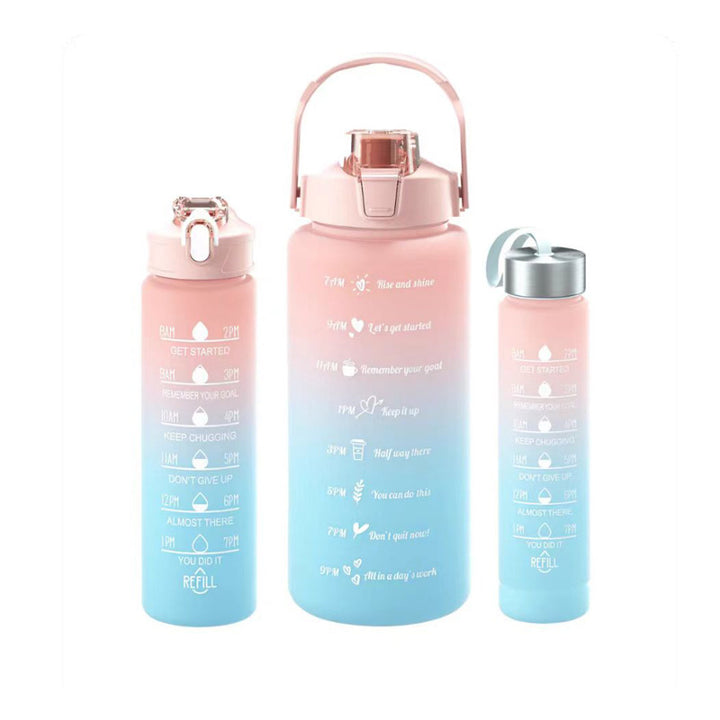 Unisex Motivierende Wasserflasche mit Zeitmarkierungen Karnz