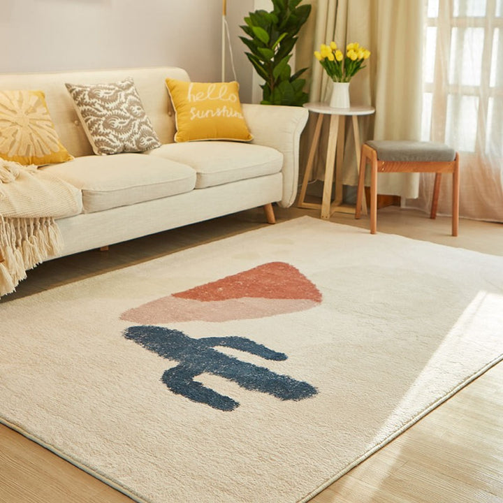 Abstraktes Design Boden Teppich Karnz
