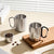 Damen Edelstahl Kaffee-Becher mit Karabiner Griff Karnz