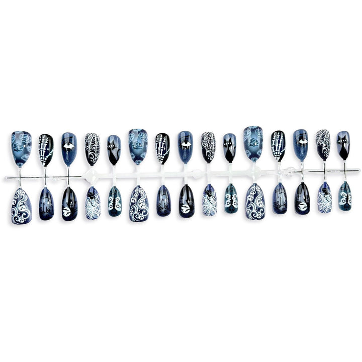 Künstlerische Halloween-Themen Press-On Nail Kollektion