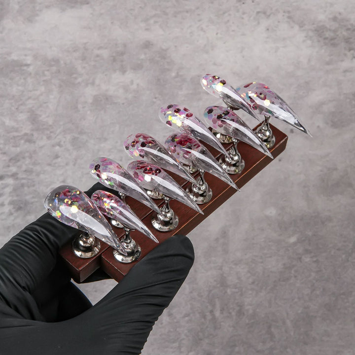 Glamouröse Stiletto Press-On Nagelspitzen Set