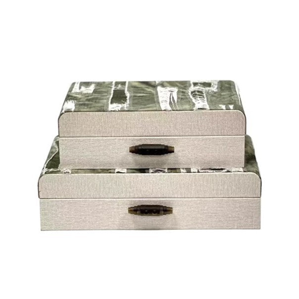 Rustikale dekorative Aufbewahrungsboxen-Set