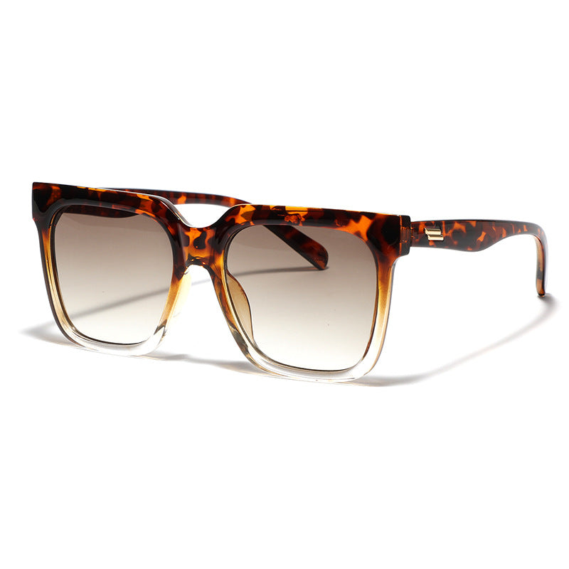 Damen quadratische Sonnenbrille mit elegantem Schildpatt-Design Karnz