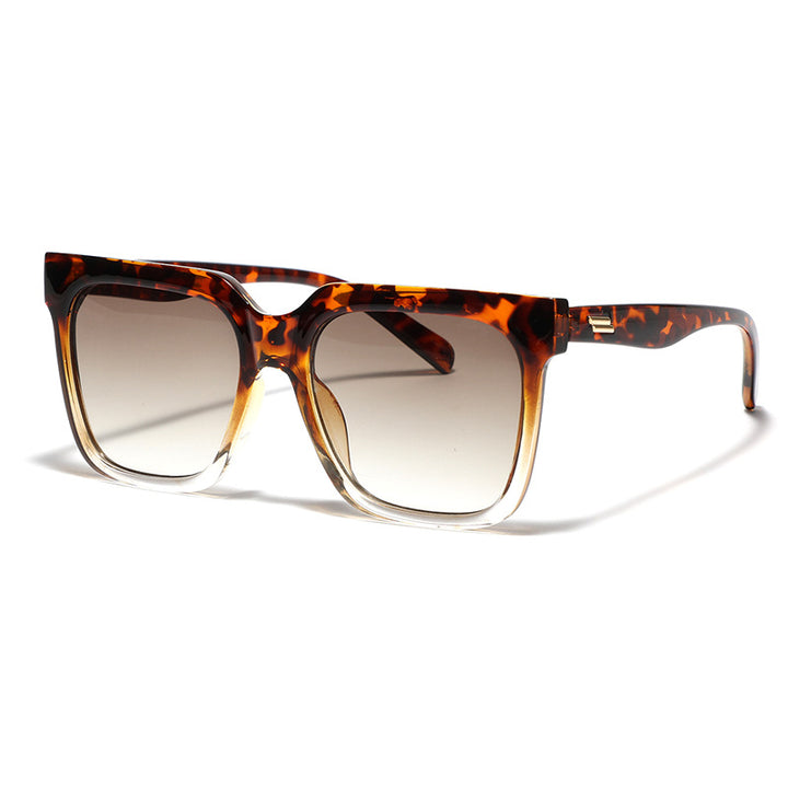 Damen quadratische Sonnenbrille mit elegantem Schildpatt-Design Karnz