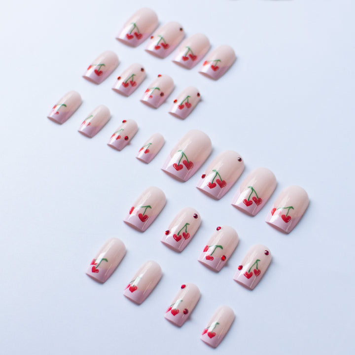 Kirsche-Themen Nagelkunst Set