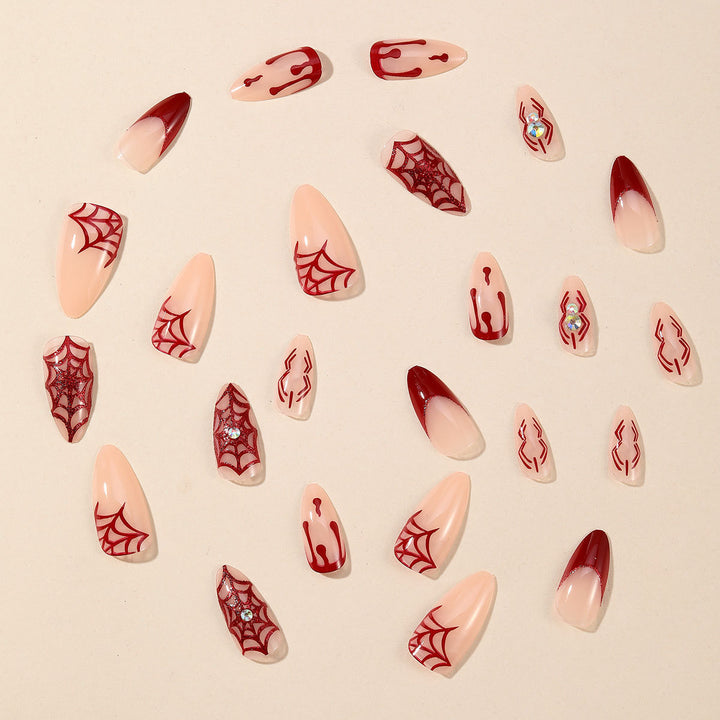 Gothic Horror-Themen Stiletto Nagelkunst Verlängerungen Karnz
