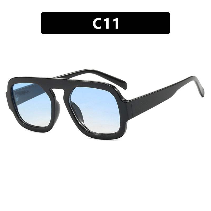 Damen trendige Sonnenbrille mit markantem eckigem Design und UV-Schutz Karnz