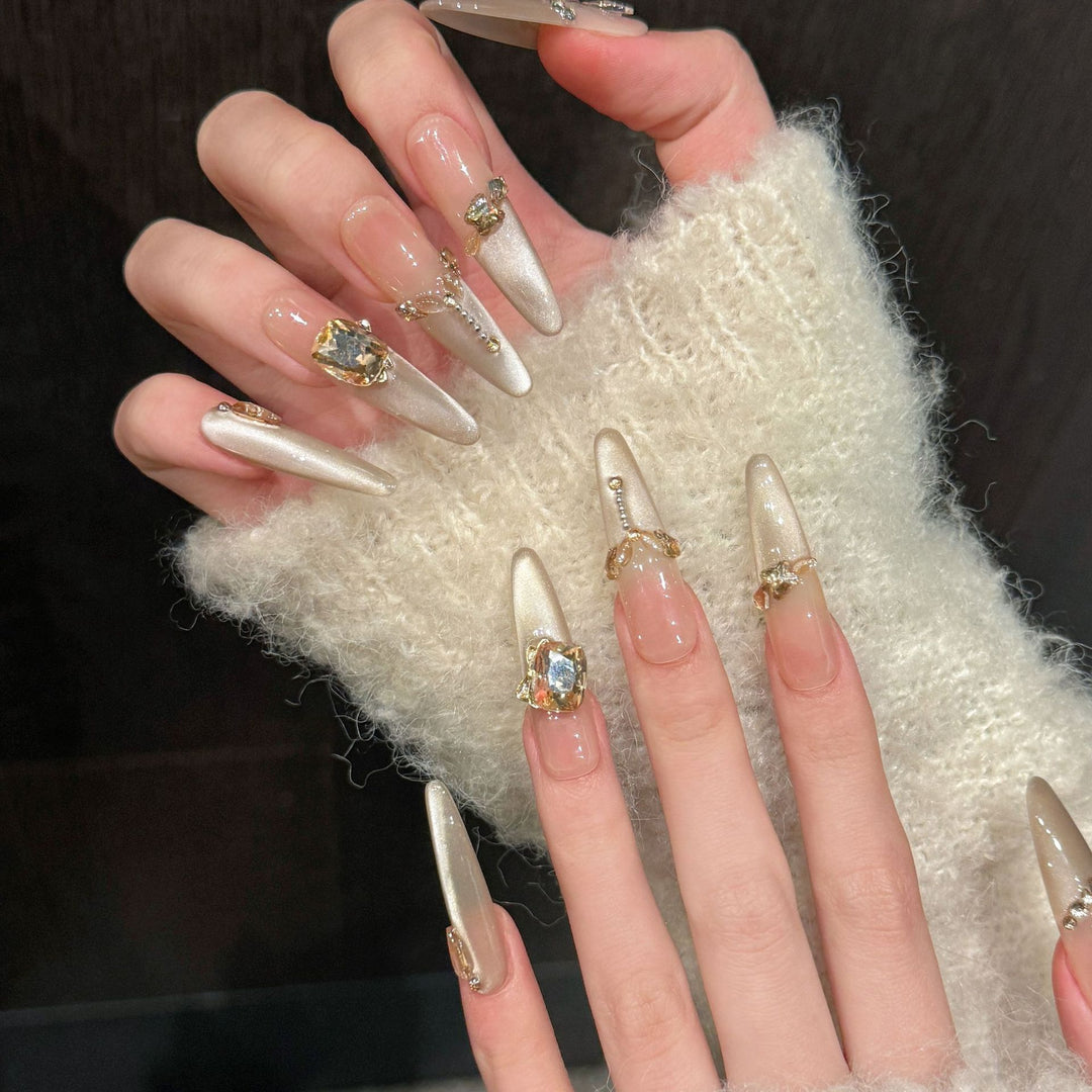 Glamouröse Stiletto Press-On Nagel-Kit