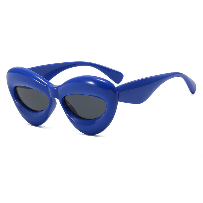 Damen Cat-Eye Sonnenbrille mit innovativem Kunststoffrahmen Karnz