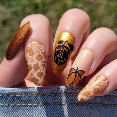 Herbst-Themen Press-On Nagelset