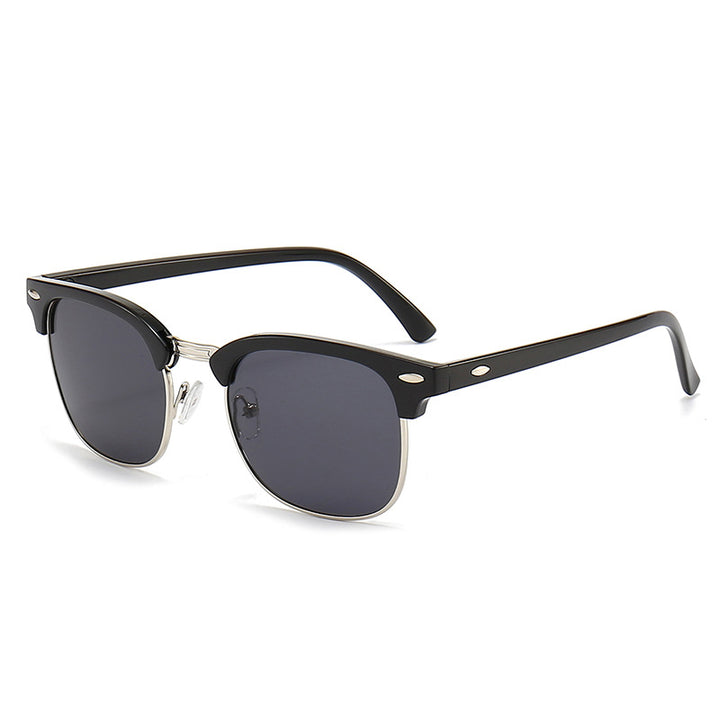 Damen modische Retro-Sonnenbrille mit metallischem Rahmen Karnz