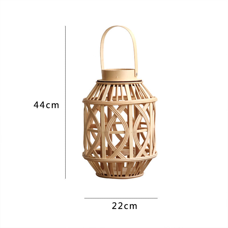 Dekorative Rattanhängelampe Karnz