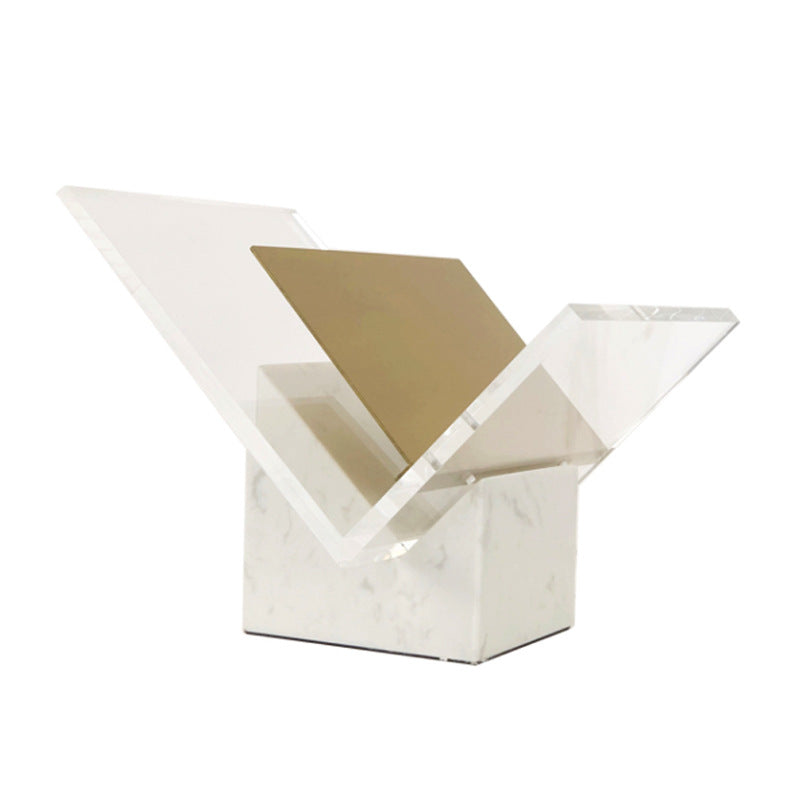 Moderner transparenter Acrylbuchständer