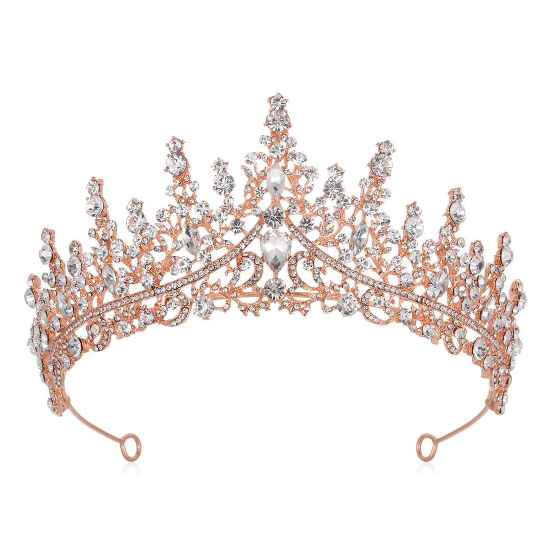 Damen Strass Tiara mit funkelnden Edelsteinen Karnz