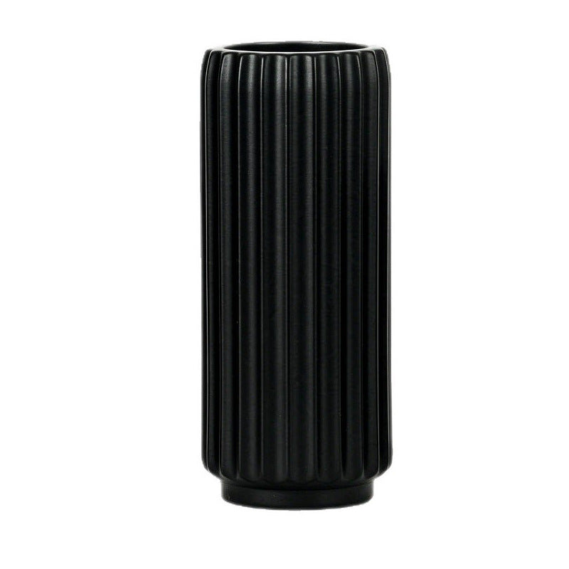 Elegante Fluted Dekorative Bodenvase Karnz