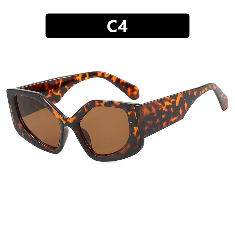 Damen auffällige Sonnenbrille mit oversized Design und modischem Farbverlauf Karnz
