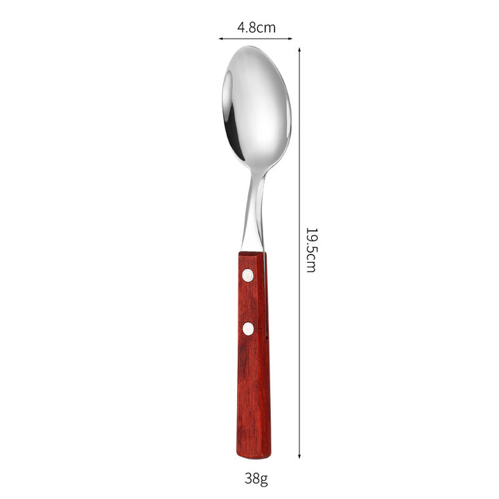 Dessertlöffel mit Ergonomischem Holzgriff Karnz