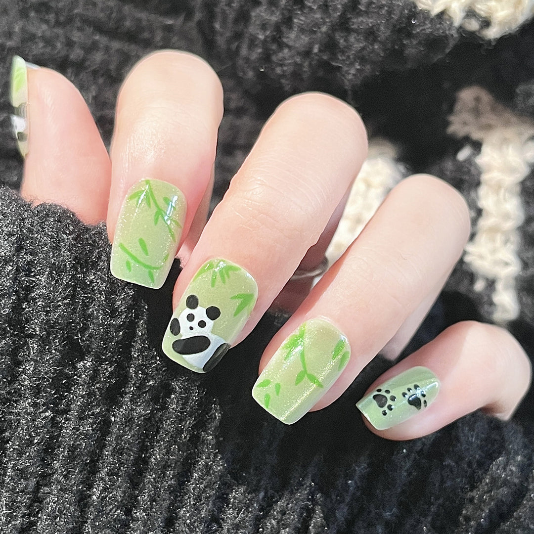 Kreatives Panda-Themen Nagelkunstset Karnz