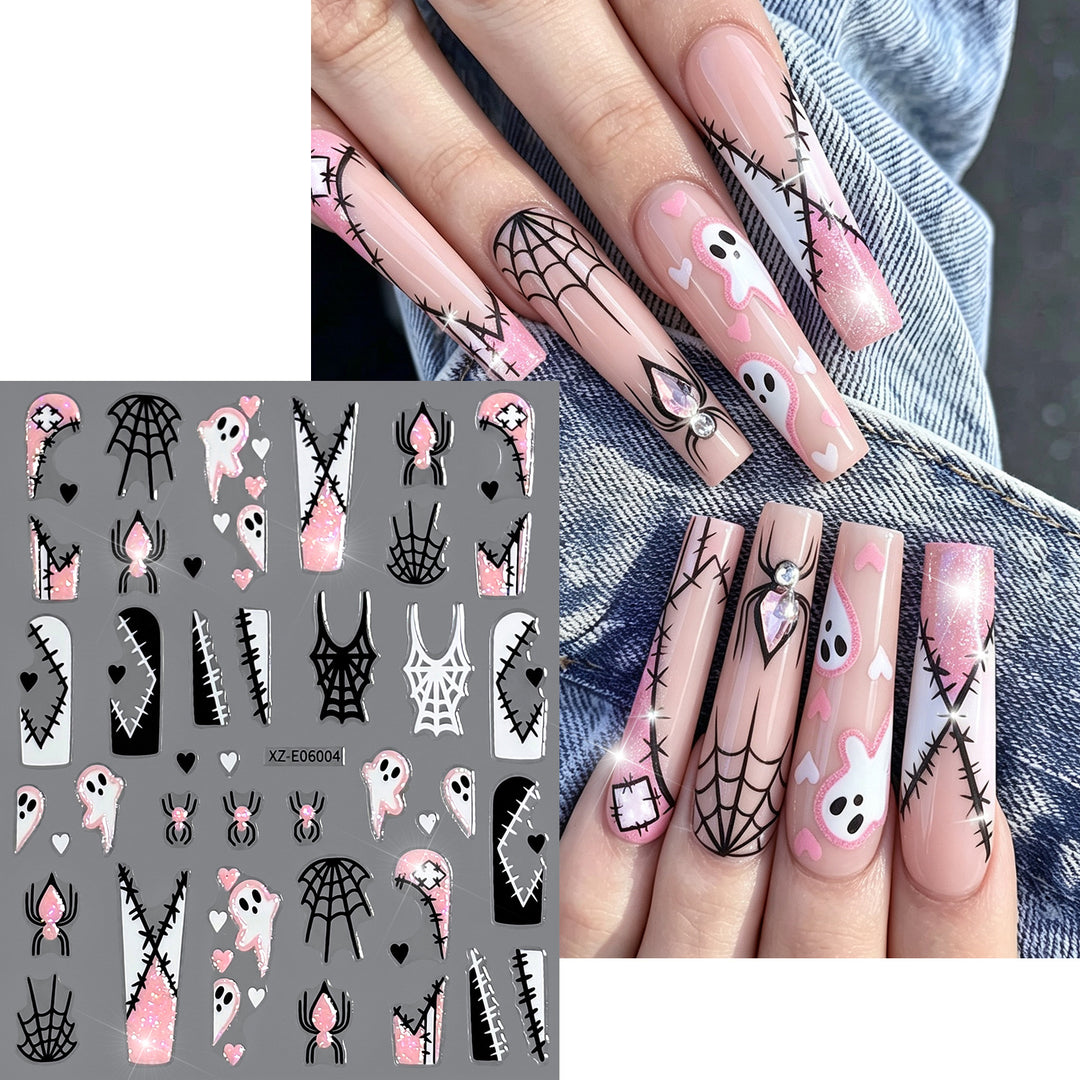 Halloween-Themen Nagelkunst Aufkleber Set  1791507032