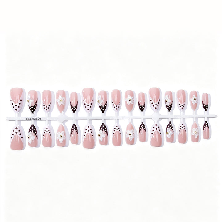 Künstlerische Florale Stiletto Presse-Nägel Karnz