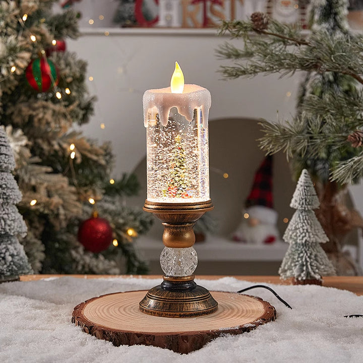 Weihnachtsdekoration Laterne mit Schneekugel Karnz